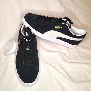 Puma Men's black suede sneakers